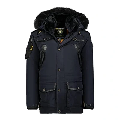 Afbeelding van Geographical Norway ACORE Luxus SKI, Warm herenwinterjack, FVSB parka, outdoor, Donkerblauw, XXL