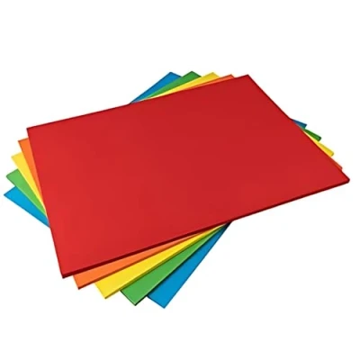 Afbeelding van Hawksbill kaart + Craft A4 160 GSM, heldere regenboog gekleurde (verpakking van 50 vellen) geassorteerd voor kinderkunst en knutselactiviteiten