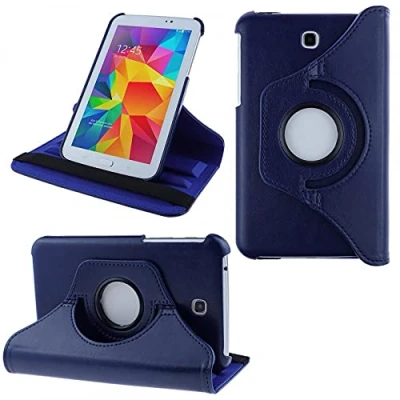 Afbeelding van COOVY® 2.0 hoes voor Samsung Galaxy TAB 3 7.0 GT P3200 P3210 SM T210 T211 360 graden roterende smart case, etui, cover, bescherming, standfunctie donkerblauw