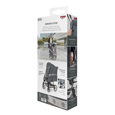 Afbeelding van REER Designline Active regenbescherming voor buggy&#039;s en wandelwagens Antraciet