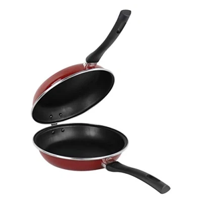 Afbeelding van MAGEFESA Praga 1106017 omeletpan, geëmailleerd staal, voor inductie en vaatwasser, rood, diameter 20 mm