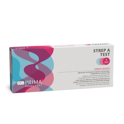 Afbeelding van Streptokokken A test Strep bacterie zelftest Prima Lab 1