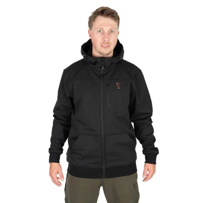 Afbeelding van Fox Collection Soft Shell Jas Black/Orange M Visjas