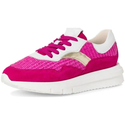 Afbeelding van Tamaris Sneakers laag, Dames, Maat: 41, Pink Leer en imitatieleer