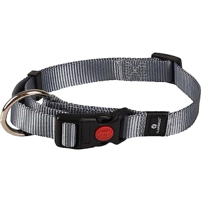 Afbeelding van Flamingo Ziggi Halsband Honden Grijs M 40 55cm 20mm 1st 127417