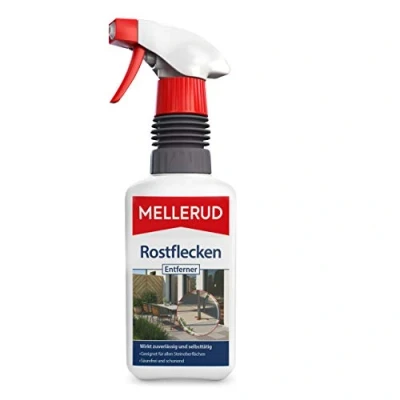 Afbeelding van MELLERUD Roestvlekverwijderaar, 1 x 0,5 l, efficiënte spray tegen roestvlekken op alle stenen oppervlakken binnen en buiten