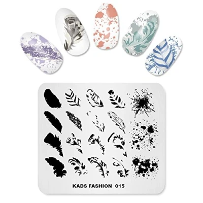 Afbeelding van KADS Nail Stempelen Plaat Mode Art Stempel Sjabloon DIY Afbeelding Template Manicure Stencil Gereedschap (FASHION 015)