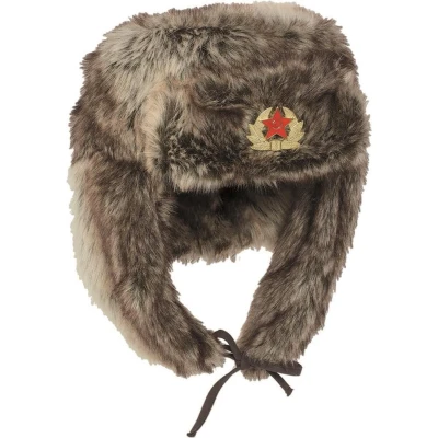 Afbeelding van Russische bontmuts &quot;Shapka&quot; maat 61/62