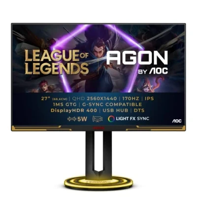 Afbeelding van AOC AGON PRO AG275QXL 27 Quad HD 170Hz IPS Monitor Zwart, Goud