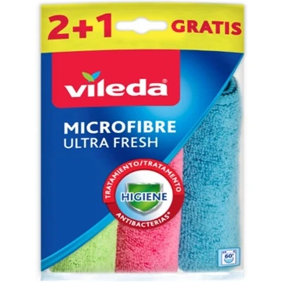 Afbeelding van Vileda Microvezeldoek wipe Ultra Fresh set van 3 stuks