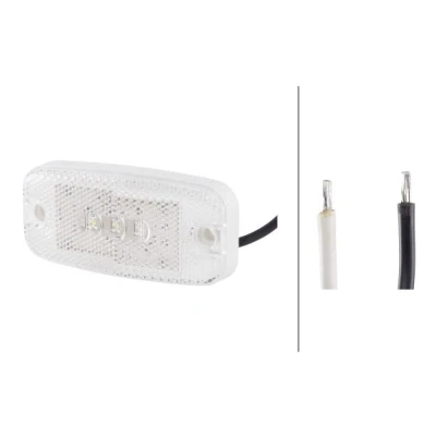 Afbeelding van Breedtel led 9 36V wit m/refl kabel 0,5m 2PG 357 008 031