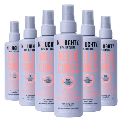 Afbeelding van x6 Noughty Curl Primer Finish Hello Curls 200 ml