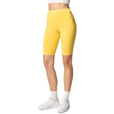Afbeelding van Merry Style MS MS10 145 LE Dames Leggings Sport Vrijetijdsbroek Kort Viscose Sporbroek Yogabroek Geel XS
