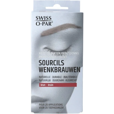 Afbeelding van Swiss O Par Professionele verfset wenkbrauwen bruin 1 set