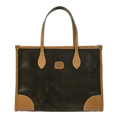 Afbeelding van BRIC&#039;S Schoudertas Laptoptas met laptopvak Life Opera Bag Olive Donkergroen