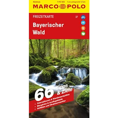 Afbeelding van MARCO POLO Freizeitkarte 37 Bayerischer Wald 1:110.000