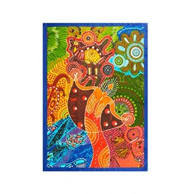 Afbeelding van Excelsa Aboriginal keukendoek, 100% katoen, 70 x 50 cm, met oogje