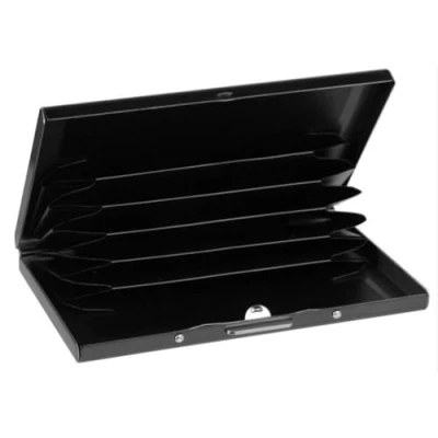 Afbeelding van Go Gadget Roestvrijstaal Pasjeshouder/Creditcardhouder/RVS Metal Case Box/Portemonnee/RFID bescherming/Zwart