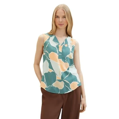 Afbeelding van TOM Tailor Blouse, Dames, Maat: 44, Abstract flower print