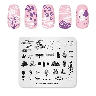 Afbeelding van KADS Nail Art Stempel Plaat Natuur Serie Stempelen Sjabloon Afbeelding DIY Decoratie Tool (NA044)