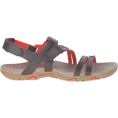 Afbeelding van Merrell Sandspur ROSE Convert Outdoorsandalen, Dames, Maat: 42, Espresso/coral Leer
