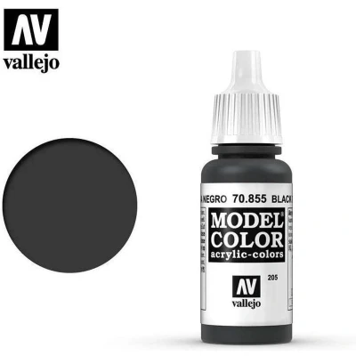 Afbeelding van Vallejo 70855 Model Color Black Glaze Acryl Verf flesje