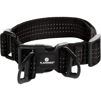 Afbeelding van &quot;Hondenhalsband Zorba: Effectieve Trekontlasting voor Optimaal Comfort&quot; Zwart / M 40 55cm x 32mm 3mm
