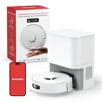 Afbeelding van SwitchBot K10+ Pro Robotstofzuiger met Zelflediging voor 70 Dagen Handsfree, Super Stille Mini Hoge Zuigkracht, Anti Haar in de Knoop, Werkt Alexa/Siri, 2.4GHz WiFi