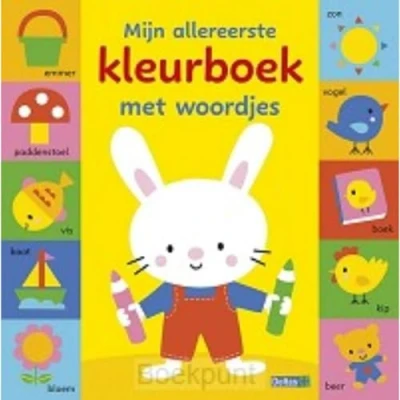Afbeelding van Mijn allereerste kleurboek met woordjes (Paperback)