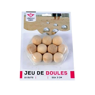 Afbeelding van Angel Sports jeu de boules buts hout 10 stuks