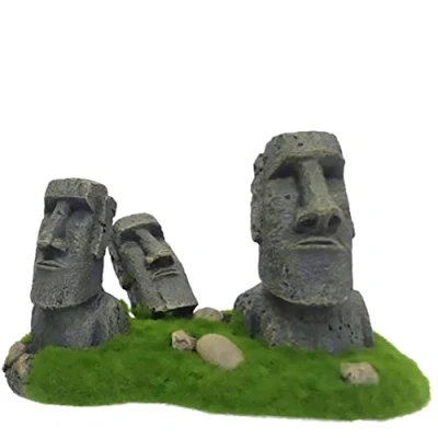 Afbeelding van Aqua Della Moai Easter Eiland Aquarium Ornament 21x12x13 cm