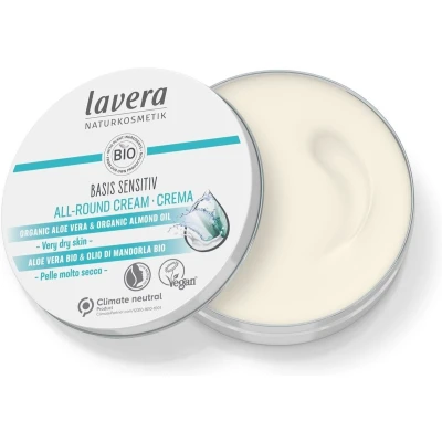 Afbeelding van Lavera Basis Sensitiv All round Creme Cream Bio En it, 150 ml