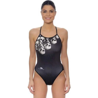 Afbeelding van Turbo Skulls King Zwempak Zwart 4XL Vrouw