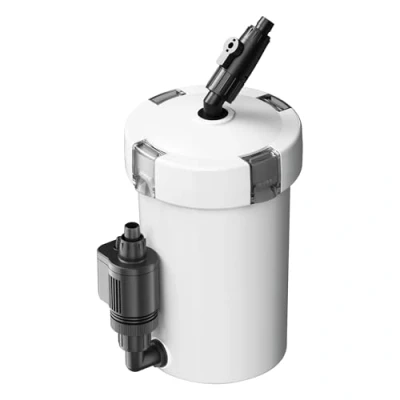 Afbeelding van SunSun HW 603B extern aquariumfilter 400 l/h met 3 filtersponzen en 1 filtervlies