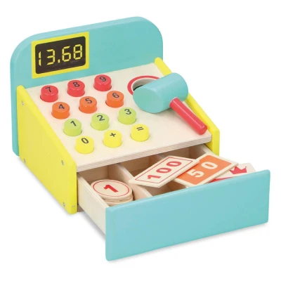Afbeelding van Marionette Houten Kassa Speelgoed 12 Onderdelen 1 set