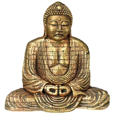 Afbeelding van Nobby aqua deco buddha goud 15,5 x 9,6 15,4 cm