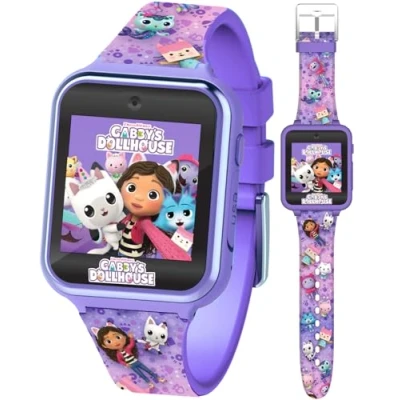 Afbeelding van Accutime Gabby&#039;s Dollhouse Smartwatch Kinderen Selfie Camera Voor Foto&#039;s &amp; Video&#039;s Met Spraakmemo, Stopwatch en Timer Vanaf 6 jaar Paars