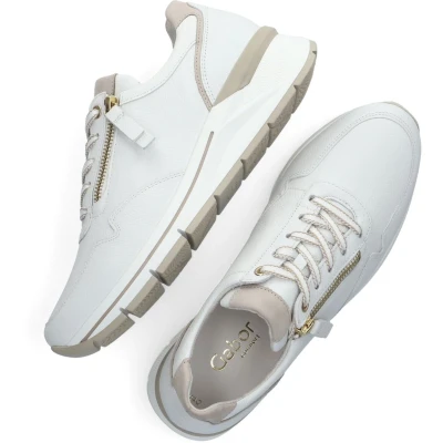 Afbeelding van Gabor 587 Lage sneakers Leren Sneaker Dames Wit Maat 37,5