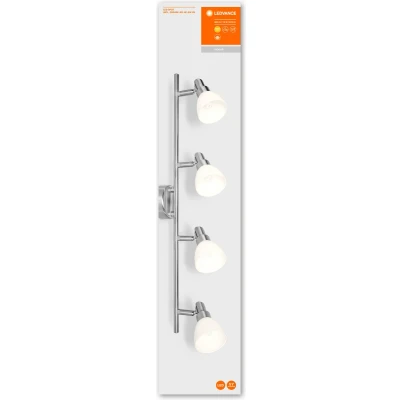 Afbeelding van Ledvance armatuur gu10 7 6w 800lm 2700k cri80 89 ip20 opbouw beh zilver aluminium hxbxl 165x90x646mm 4058075540682