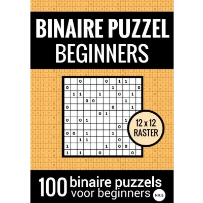 Afbeelding van Binaire Puzzel Makkelijk voor Beginners Puzzelboek met 100 Binairo‘s NR.5