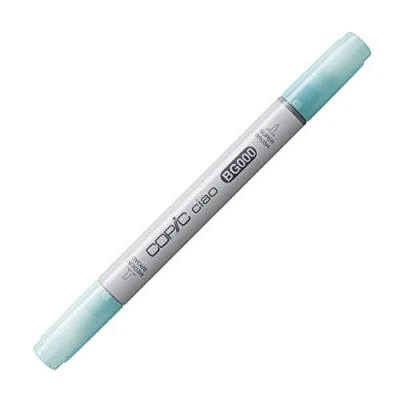Afbeelding van COPIC Ciao Marker Type BG 000, Pale Aqua, veelzijdige layout marker, op alcoholbasis, met een medium breedte en brush tip