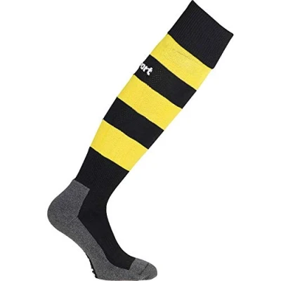 Afbeelding van Uhlsport Team Pro Essential Stripe Voetbalkousen Zwart / Geel Maat: 37 40