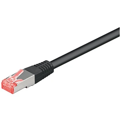 Afbeelding van S/FTP CAT6 Gigabit netwerkkabel / zwart LSZH 0,50 meter
