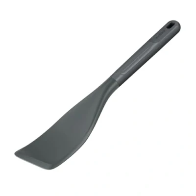 Afbeelding van Zyliss E980236 Easy Lift Turner, Duurzame Tarwestro/Siliconen, Spatel om te koken, anti stick, hittebestendige siliconen kop, Beluga Grijs, 30cm x 6cm, vaatwasmachinebestendig, 5 jaar garantie