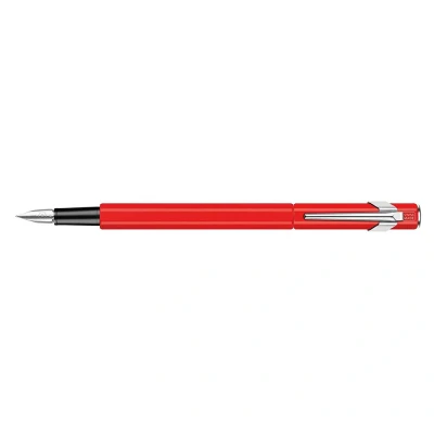 Afbeelding van Metalen vulpen 849 rood mat Feder F