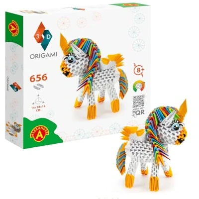 Afbeelding van Origami 3D Unicorn 656 stukjes