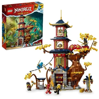 Afbeelding van LEGO Ninjago 71795 tempel van de draak, energiekernen, bouwspeelgoed met een en 6 minifiguren, inclusief Cole, Kai NYA, cadeau voor kinderen vanaf 8 jaar, bouwbare