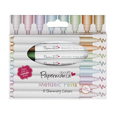 Afbeelding van Metallic Pens (8pk) Bullet Tip