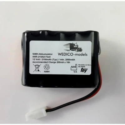 Afbeelding van WEDICO models NiMH accupack 12 V 2100 mAh AMP