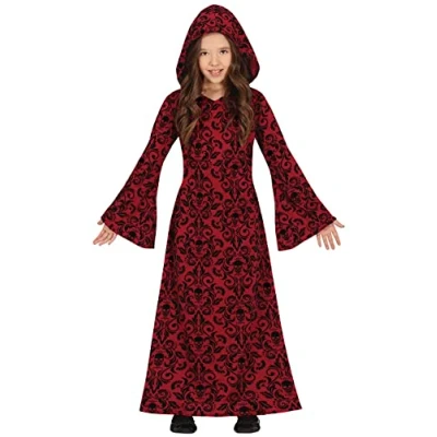 Afbeelding van Fiestas Guirca Red hooded witch meisjes (5 6 jaar) Halloween kostuum voor kinderen